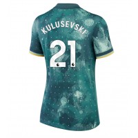 Camisa de Futebol Tottenham Hotspur Dejan Kulusevski #21 Equipamento Alternativo Mulheres 2024-25 Manga Curta